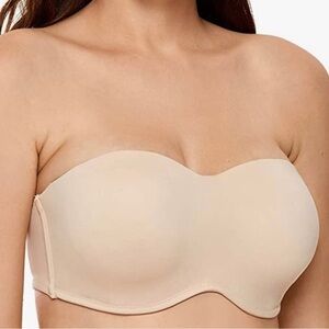 Delimira Strapless Bra size 40DD Bandeau Minimizer